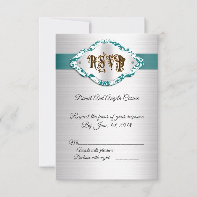 Invitation au 50e anniversaire de mariage satin sa (Devant)