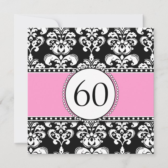 Invitation au 60e anniversaire de Black Damask| Ro (Devant)