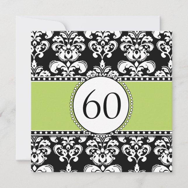 Invitation au 60e anniversaire de Black Damask| Ve (Devant)