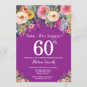 Invitation au 60e anniversaire de la Surprise flor