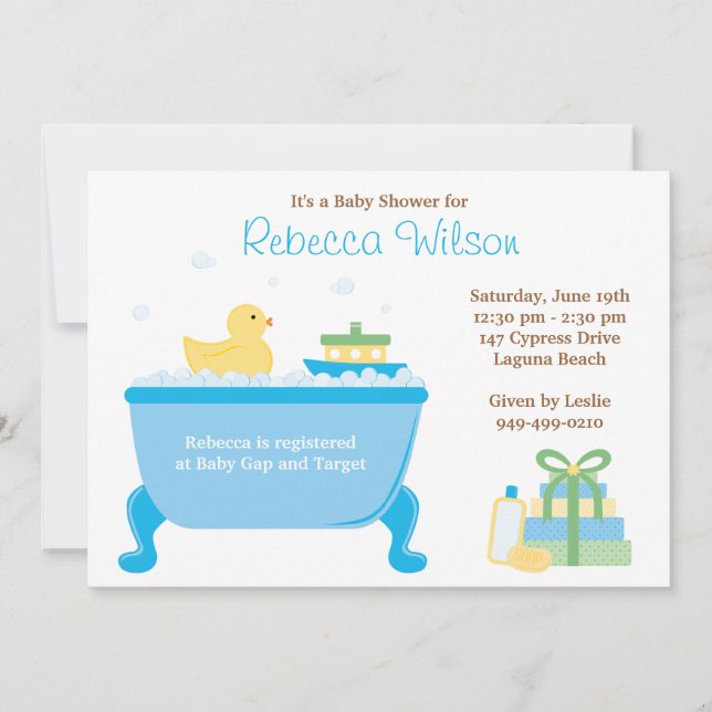 Invitation au Baby shower (Devant)