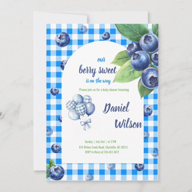 Invitation au baby shower (Devant)