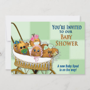 INVITATION AU baby shower - COLLECTION FAMILIALE D