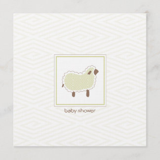Invitation au Baby shower d'agneau