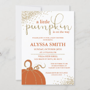 Invitation au Baby shower d'automne du petit Citro