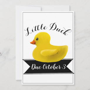Invitation au Baby shower de canard