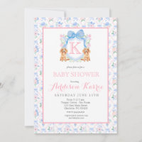 Invitation au Baby shower de chien du laboratoire