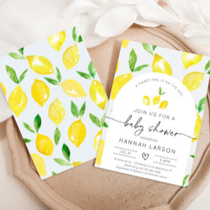 Invitation au Baby shower de citron   Douche Citru