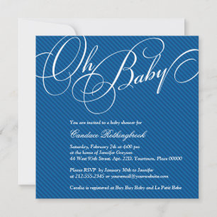 Invitation au Baby shower de Cobalt pour des scéna
