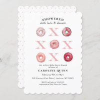 Invitation au Baby shower de Donut XOXO