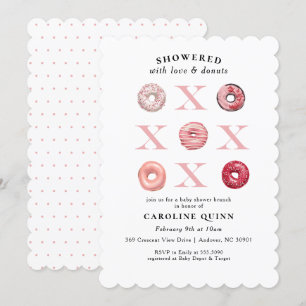 Invitation au Baby shower de Donut XOXO