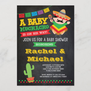 Invitation au Baby shower de Fiesta, bébé Muchacho