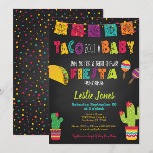 Invitation au Baby shower de Fiesta - Taco Bout a 