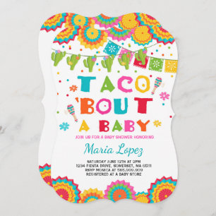 Invitation au Baby shower de Fiesta Taco Bout A Ba