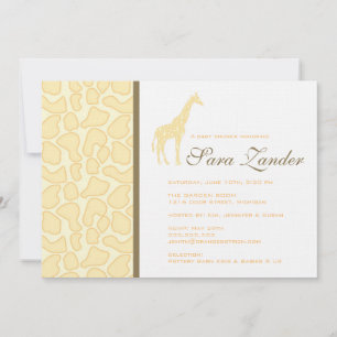Invitation au Baby shower de Giraffe