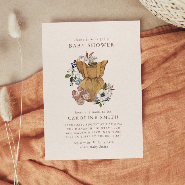 Invitation au Baby shower de la crèche de Boho neu (Créateur téléchargé)
