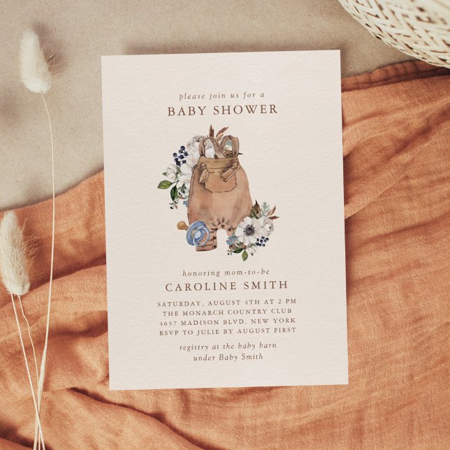 Invitation au Baby shower de la crèche de Boho neu (Créateur téléchargé)