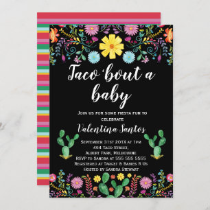 Invitation au Baby shower de la fête mexicaine