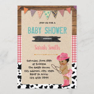 Invitation au baby shower de la fillette