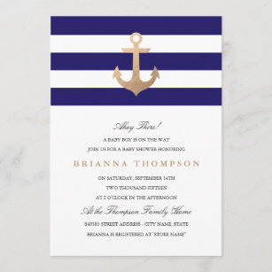 Invitations Faire Part Cartes Theme Marin Zazzle