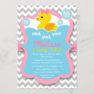Invitation au Baby shower de la petite fille en ca
