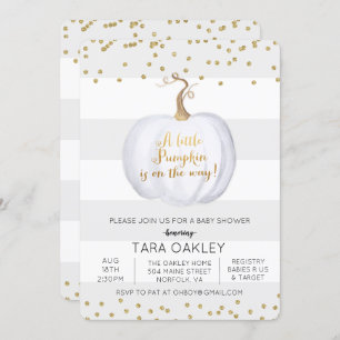 Invitation au Baby shower de la petite Parties sci