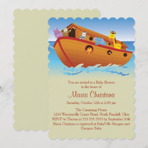 Invitation Au Baby shower De L'Arche