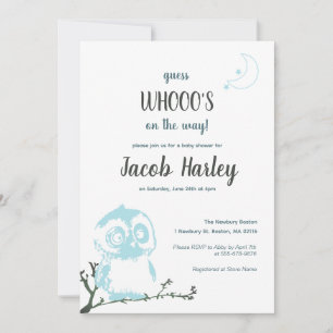Invitation au Baby shower de Night Owl
