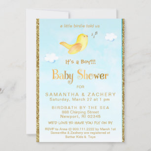 *~* Invitation au Baby shower de Parties scintilla