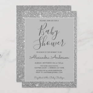 Invitation au Baby shower de Parties scintillant S