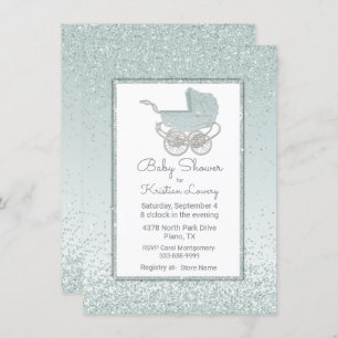 Invitation au Baby shower de Parties scintillant v