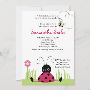 Invitation au Baby shower de printemps de Little L