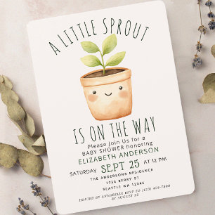 Invitation au Baby shower de printemps de Little S