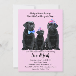 Invitation au Baby shower de recherche de Black La
