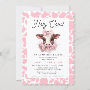 Invitation au Baby shower de Saint-Vache-Rose Boho