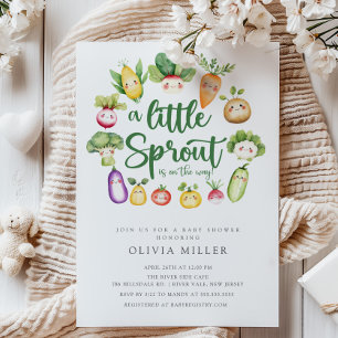 Invitation au Baby shower de Sprout doux