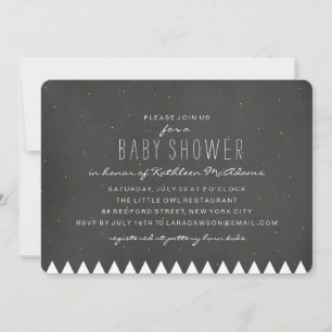 Invitation au Baby shower de Starry Mountain