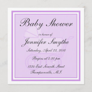 Invitation au Baby shower de transport de bébés po