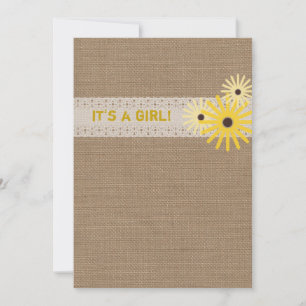 Invitation au Baby shower de Wildlowers inspirée p