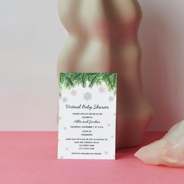 Invitation au Baby shower d'hiver (Créateur téléchargé)