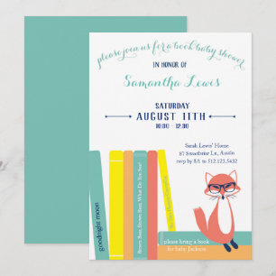Invitation au Baby shower du livre Woodland