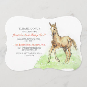 Invitation au Baby shower du poulailler