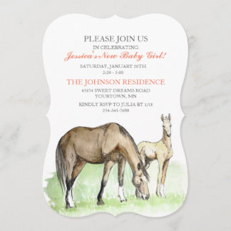 Invitation au Baby shower du poulailler