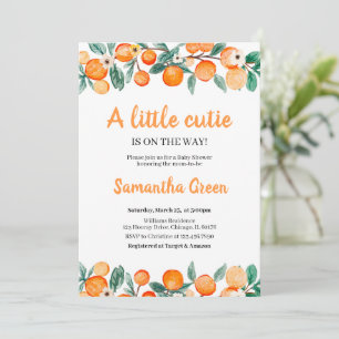 Invitation au Baby shower Little Cutie