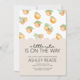 Invitation au Baby shower Little Cutie