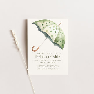Invitation au Baby shower Little Sprinkl