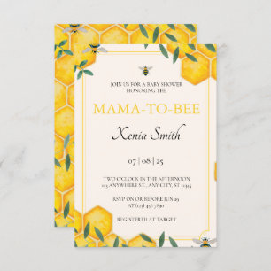 Invitation au baby shower Mama-to-bee