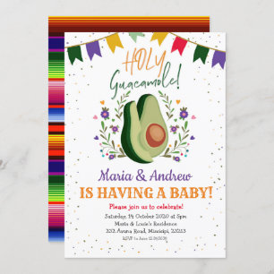 Invitation au Baby shower mexicain de Saint-Guacam