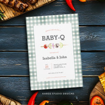 Invitation au Baby shower neutre Babyque