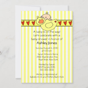 Invitation au Baby shower neutre de Peeking Baby D